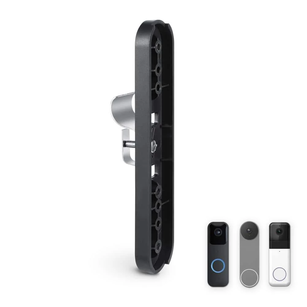 Vinyl Siding Mount for Easy Doorbell Mounting - Compatible with Wyze, Blink and Nest Doorbell (Black) by Wasserstein 1 Vinyl Siding Mount for Easy Doorbell Mounting - Compatible with Wyze, Blink and Nest Doorbell (Black) by Wasserstein