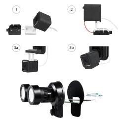3-in-1 Wired Floodlight for Wyze Cam V3 with Charger and Mount Black (Camera Not Included) by Wasserstein 9 3-in-1 Wired Floodlight for Wyze Cam V3 with Charger and Mount Black (Camera Not Included) by Wasserstein -Industrial Tools Sales wasserstein home safety accessories wyzecamv3fldlightblkus 4f 1000
