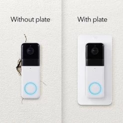 Wall Plate Compatible with Wyze Video Doorbell Pro - Weather Resistant Doorbell Mount for your Wyze Cam by Wasserstein -Industrial Tools Sales wasserstein home safety accessories wyzedbprowallplateus 4f 1000