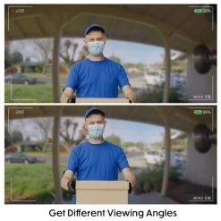 Vertical Adjustable Angle Mount and Wall Plate Compatible with Wyze Video Doorbell - 0° to 15° Adjustment by Wasserstein -Industrial Tools Sales wasserstein home safety accessories wyzedbverwedgeus 1f 1000