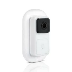 Wall Plate Compatible With Wyze Video Doorbell - Weather Resistant Wyze Video Doorbell Camera Mount in White by Wasserstein