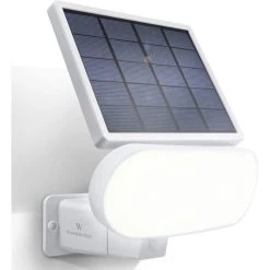 2-in-1 Floodlight and Solar Panel Charger for Wyze Cam Outdoor, White by Wasserstein