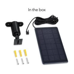 Black Solar Panel Compatible with Wyze Cam Outdoor Efficient Solar Power (Wyze Cam Not Included) (1-Pack) by Wasserstein -Industrial Tools Sales wasserstein home safety accessories wyzeoutsolpannbblkus 1f 1000