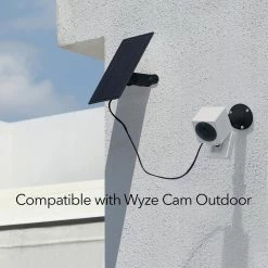 Black Solar Panel Compatible with Wyze Cam Outdoor Efficient Solar Power (Wyze Cam Not Included) (1-Pack) by Wasserstein -Industrial Tools Sales wasserstein home safety accessories wyzeoutsolpannbblkus 44 1000