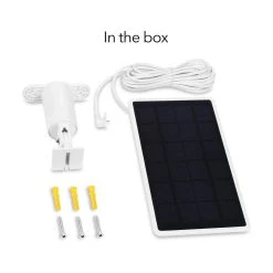 Solar Panel Compatible with Wyze Cam Outdoor - Efficient Solar Power (1-Pack, White) (Wyze Cam Not Included) by Wasserstein -Industrial Tools Sales wasserstein home safety accessories wyzeoutsolpannbwhtus 1f 1000