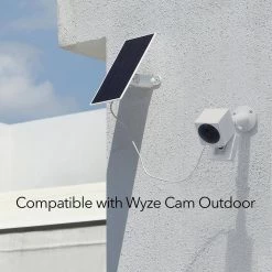 Solar Panel Compatible with Wyze Cam Outdoor - Efficient Solar Power (1-Pack, White) (Wyze Cam Not Included) by Wasserstein -Industrial Tools Sales wasserstein home safety accessories wyzeoutsolpannbwhtus 44 1000