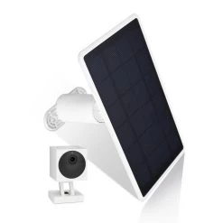 Solar Panel Compatible with Wyze Cam Outdoor - Efficient Solar Power (1-Pack, White) (Wyze Cam Not Included) by Wasserstein