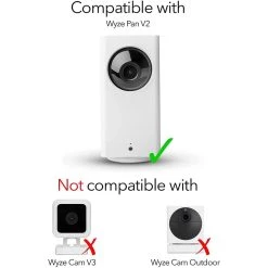 White 3-in-1 Floodlight, Charger, and Mount for Wyze Cam Pan/Pan V2 by Wasserstein -Industrial Tools Sales wasserstein home safety accessories wyzepanv2fldlightwhtus fa 1000