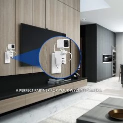 AC Outlet Wall Mount Compatible with Wyze Cam V3 - Reliable Mounting Alternative for Your Cameras (White) by Wasserstein 11 AC Outlet Wall Mount Compatible with Wyze Cam V3 - Reliable Mounting Alternative for Your Cameras (White) by Wasserstein -Industrial Tools Sales wasserstein home safety accessories wyzev3camacmountwhtus 44 1000