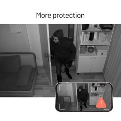 Alarm Clock Hidden Camera Case - Compatible with Wyze Cam V3 Only - for Low-Key Camera Placement (White) by Wasserstein -Industrial Tools Sales wasserstein home safety accessories wyzev3clockcasewhtus 1f 1000