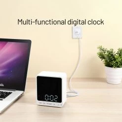 Alarm Clock Hidden Camera Case - Compatible with Wyze Cam V3 Only - for Low-Key Camera Placement (White) by Wasserstein -Industrial Tools Sales wasserstein home safety accessories wyzev3clockcasewhtus 44 1000