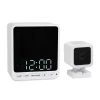 Alarm Clock Hidden Camera Case - Compatible with Wyze Cam V3 Only - for Low-Key Camera Placement (White) by Wasserstein