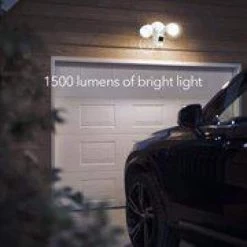 3-in-1 Plugged-In Smart Floodlight, Charger & Mount for Wyze Cam V3 -1500 Lumens, Motion Sensor & Timer Control by Wasserstein -Industrial Tools Sales wasserstein home safety accessories wyzev3smtadpfldwhtus 4f 1000