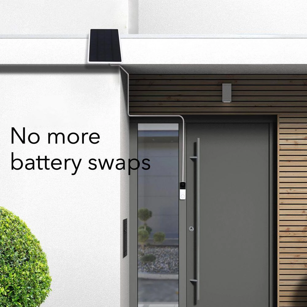 Solar Panel - Compatible with Wyze Video Doorbell - (1-Pack, White) (Wyze Doorbell Not Included) by Wasserstein 6 Solar Panel - Compatible with Wyze Video Doorbell - (1-Pack, White) (Wyze Doorbell Not Included) by Wasserstein - Image 6